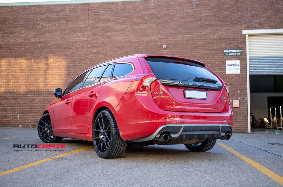 VOLVO V60 TARGA BLACK MACHINED FACE